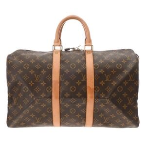 Louis Vuitton Monogram Keepall Brown Canvas Boston Bag